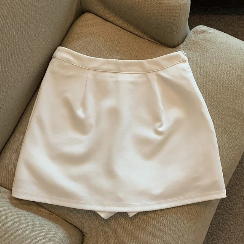 Spódnice mini spódnice Kobiety proste wiosenne Slim Seksowne słodkie wysoką talię Wyprzebicie eleganckie streetwear dojrzałe temperament Allmatch 231116