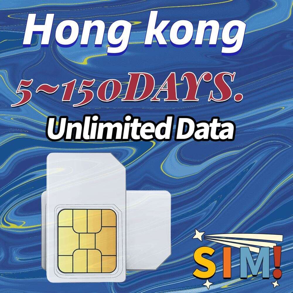 5 a 15 dias de acesso ilimitado à Internet, dados de telefone celular, cartão SIM 3 em 1 para autenticação de nome real de Hong Kong necessária