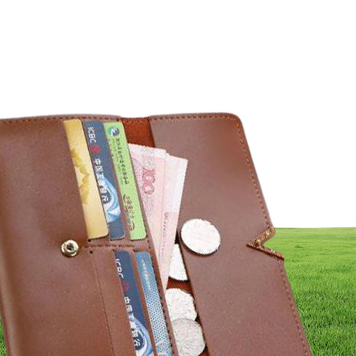 2018 Nya kvinnliga plånbokskinnskvinnor plånbok byter hjort lång design hasp purses koppling pengar mynt korthållare plånbok som pengar clip4549534