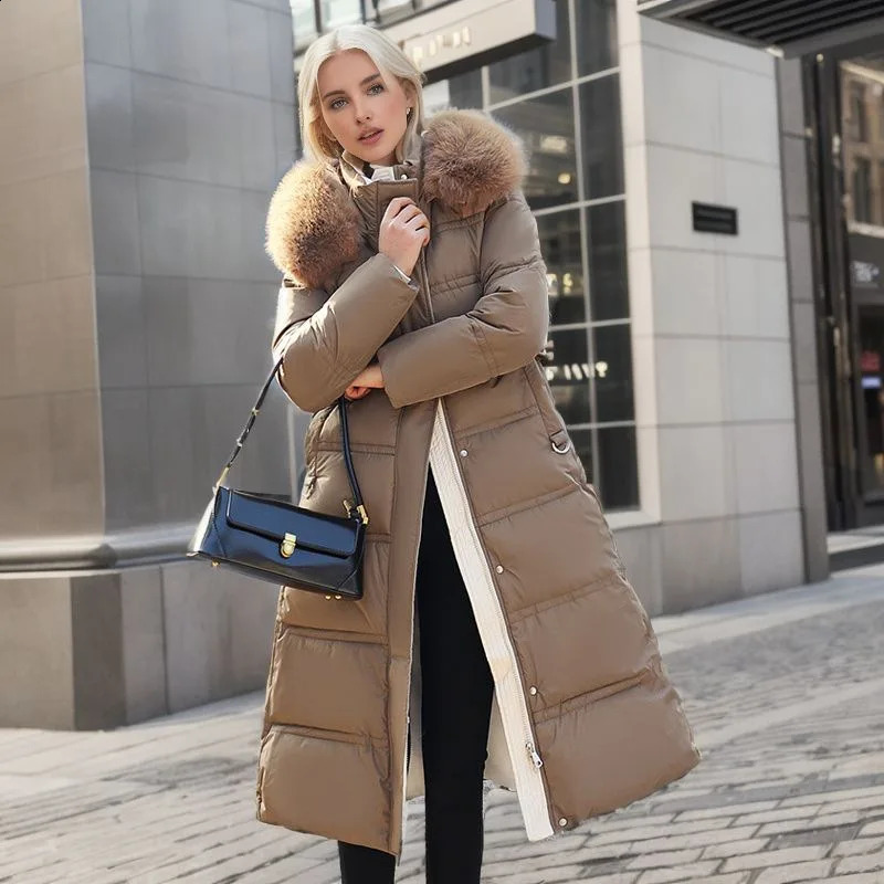 Damen Daunenparkas Herbst Winter verdicken warme Langarm-koreanische Jacken elegante übergroße Freizeitmäntel Mode für Frauen 231116