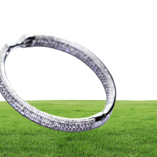 Top Quality 4cm Diameter Large Hoop Earrings White Jewelry Classic Jewellery Fast Women Big Circle Earring Y190627034716981