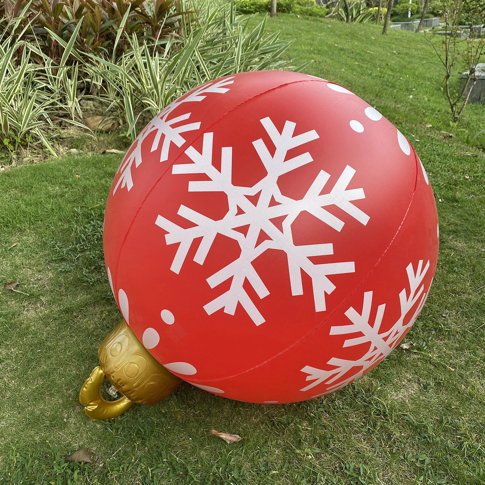 Christmas Decorations 60Cm Large Christmas Balls Christmas Tree Decorations Outdoor Atmosphere Iatable Baubles Toys For Home Gift Ball Ornament 231116