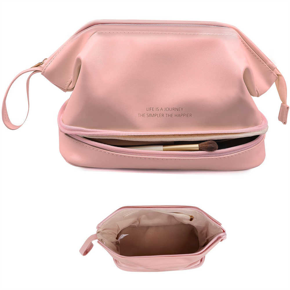 Cosmetic Bags Large Capacity Travel Multifunction Pink for Women Toiletries Organizer Girl Storage Make Up Case Tool 230417