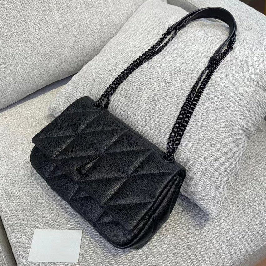 Bolsos de lujo para mujer Bolsos de hombro Lujos en forma de Y Bolsos de diseñador Cadena de moda Bolso cruzado Bolso de hombro Solapa de cuero Bolso cuadrado pequeño Monedero Bolso para teléfono