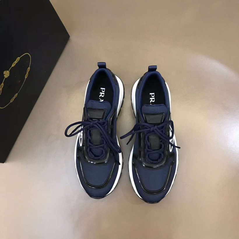 Mode män casual skor mjuk kalv springande sneakers Italy Classic Blue Black White Low Top Elastic Band Calfskin Designer Casuals Basketball Sports Shoes Box EU 38-45