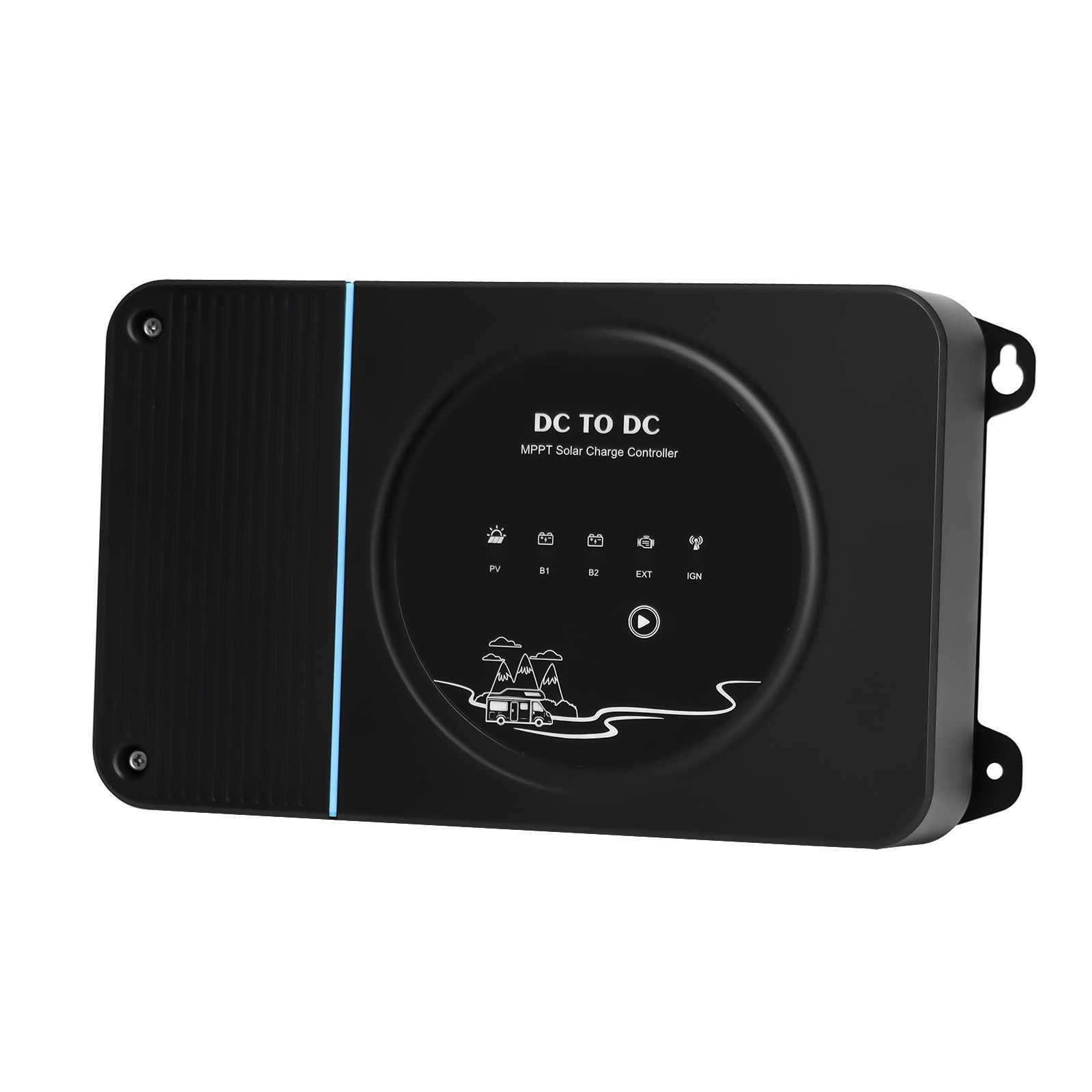 PowMr – chargeur 12V 24V 30A DC à DC RV avec MPPT pour panneau solaire et alternateur avec affichage à distance, adapté aux batteries GEL FLD et LI