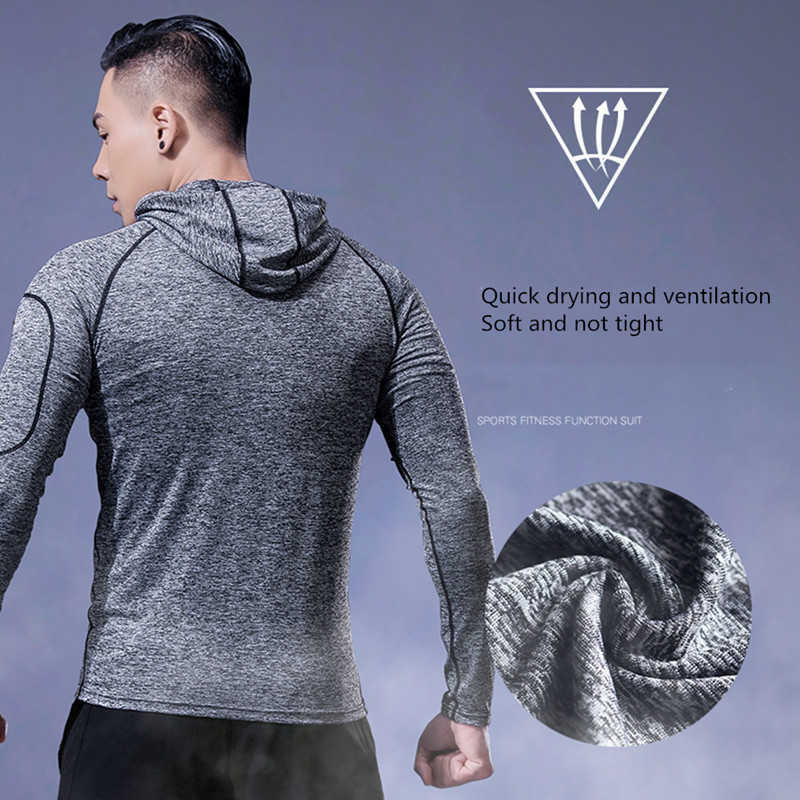 Men's Jackets 2022 new winter autumn hoodies men's sport shirt fitness hat gym training men's sport