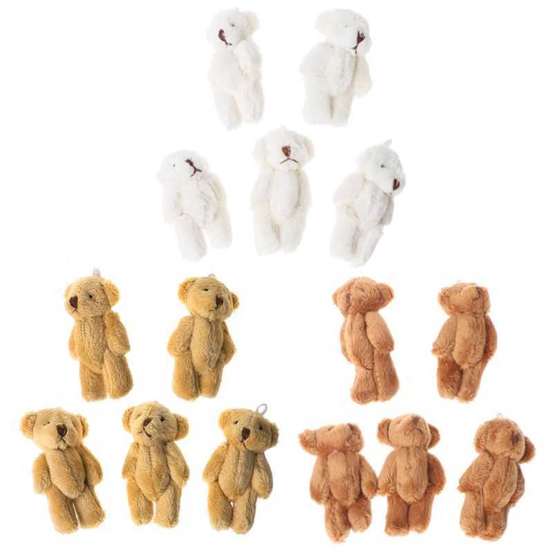 Animali di peluche ripieni 5 pezzi piccoli orsi peluche morbidi bambole di velluto perlato regali mini orsacchiotto nave di goccia