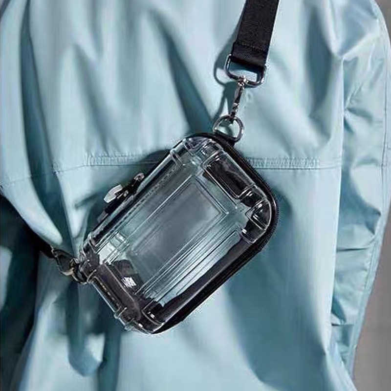 Cosmetic Bags Women s Small Transparent Crossbody Mini Shoulder Plastic Tote Handbag Acrylic Messenger Lipstick Purse 230417