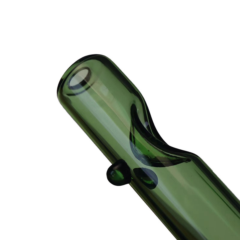 Fumar pirex colorido rolo de vidro grosso portátil style filtro tubo de erva seca tabaco colher tigela tigela de mão fumando manuse