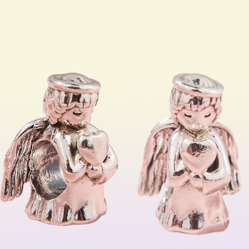 New Angel of Love Charm 925 Sterling Silver Monates Beads Fit Style Charms Netclace DIY for Women Christmas Gift 6229263