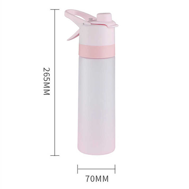 Bouteille d'eau 700 ml Creative Bouteille D'eau Avec Pulvérisateur D'été En Plein Air Sport Portable Bouteilles À Boire En Plastique Grande Capacité Tasses Sans BPA P230324