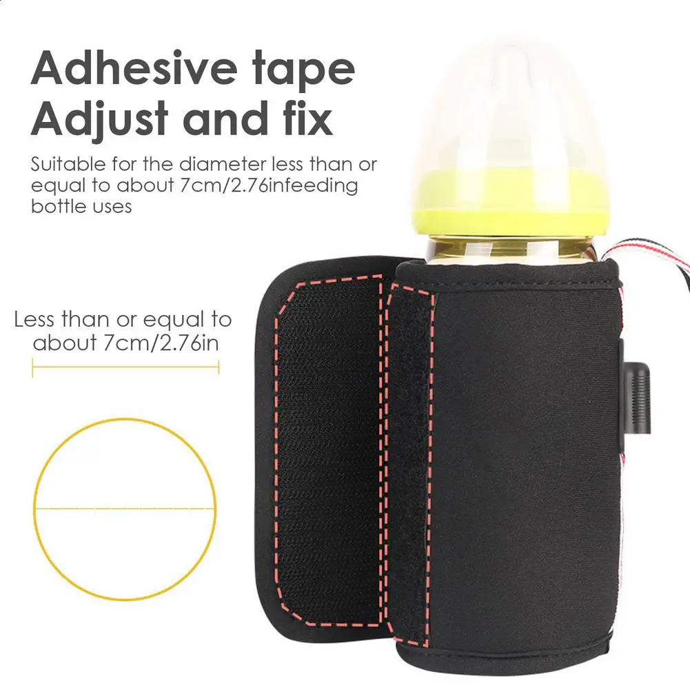 Bottle Warmers Sterilizers# USB Bottle Warmer Bag Milk Warmer Bottle Heating Keeper For Baby Care Portable Intelligent Adjustable Warm Milk Device 231116