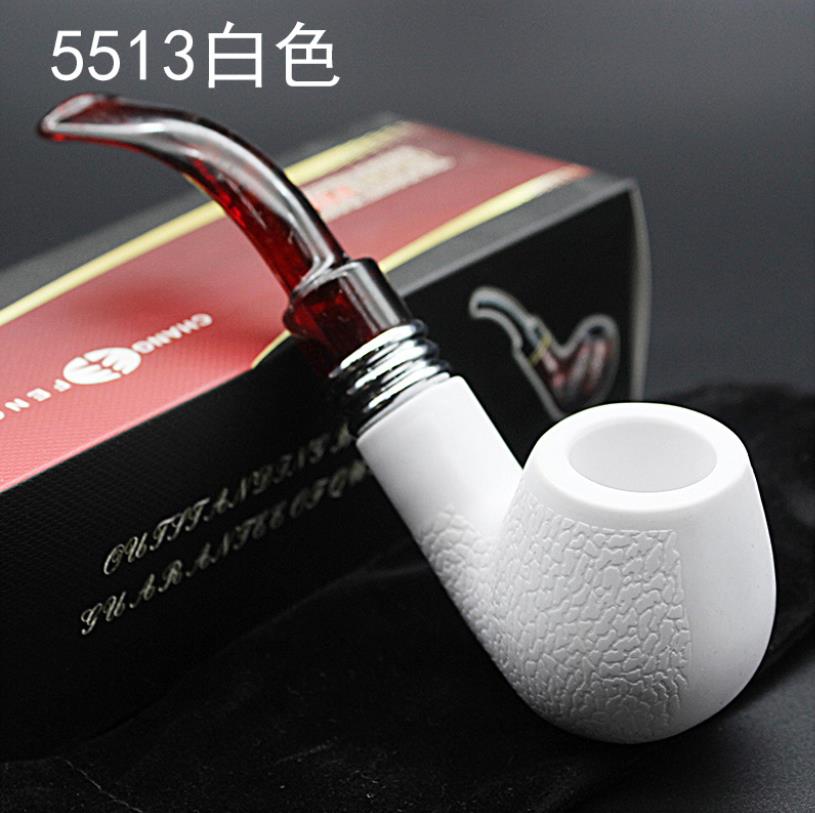 Smoking Pipe Straight through sepiolite imitation bakelite pipe