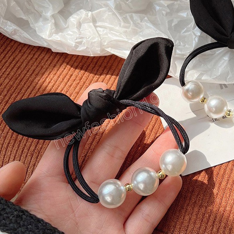 Женщина моды Big Pearl Hairbands в корейском стиле причесок Скрип