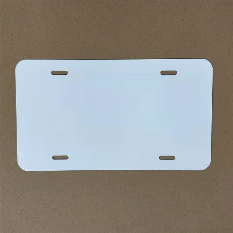 Sublimazione Tavola di alluminio vuota Targa Carta di pittura in metallo bianco e bianco luccicante Trasferimento di calore fai-da-te Segni di biciclette Car Club ornamento exp 0,65 mm B5