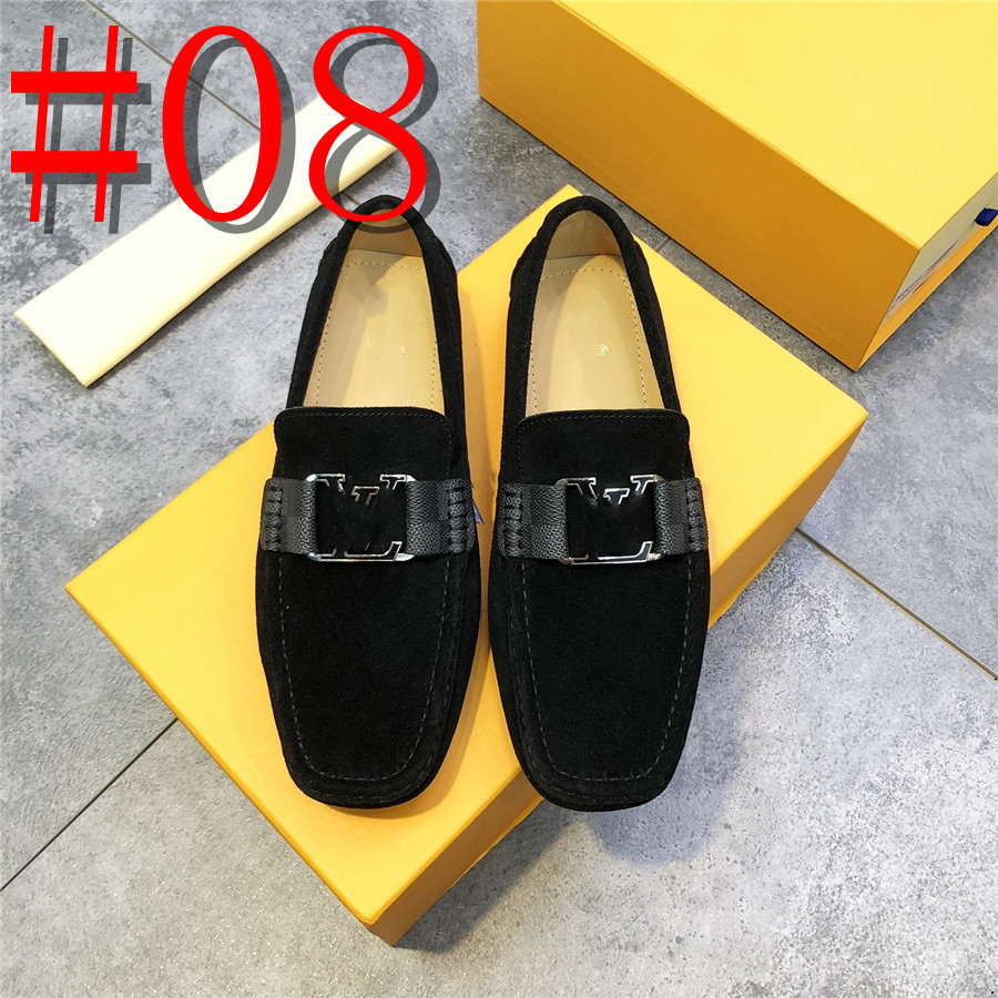 40 Model Tasarımcı İtalyan Erkek Loafers Ayakkabı Ayrıntılı Lüks Marka Yaz Erkekler Loafers Orijinal Deri Moccasins Hafif Nefes Alabilir Kayma Tekne Ayakkabıları