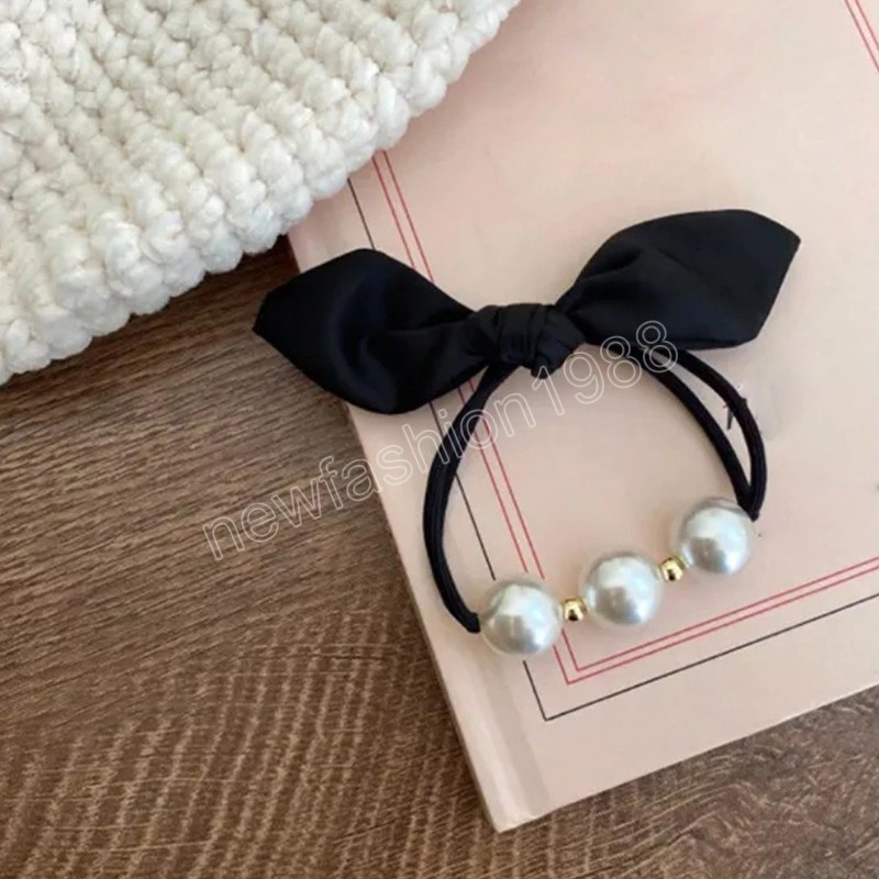 Женщина моды Big Pearl Hairbands в корейском стиле причесок Скрип