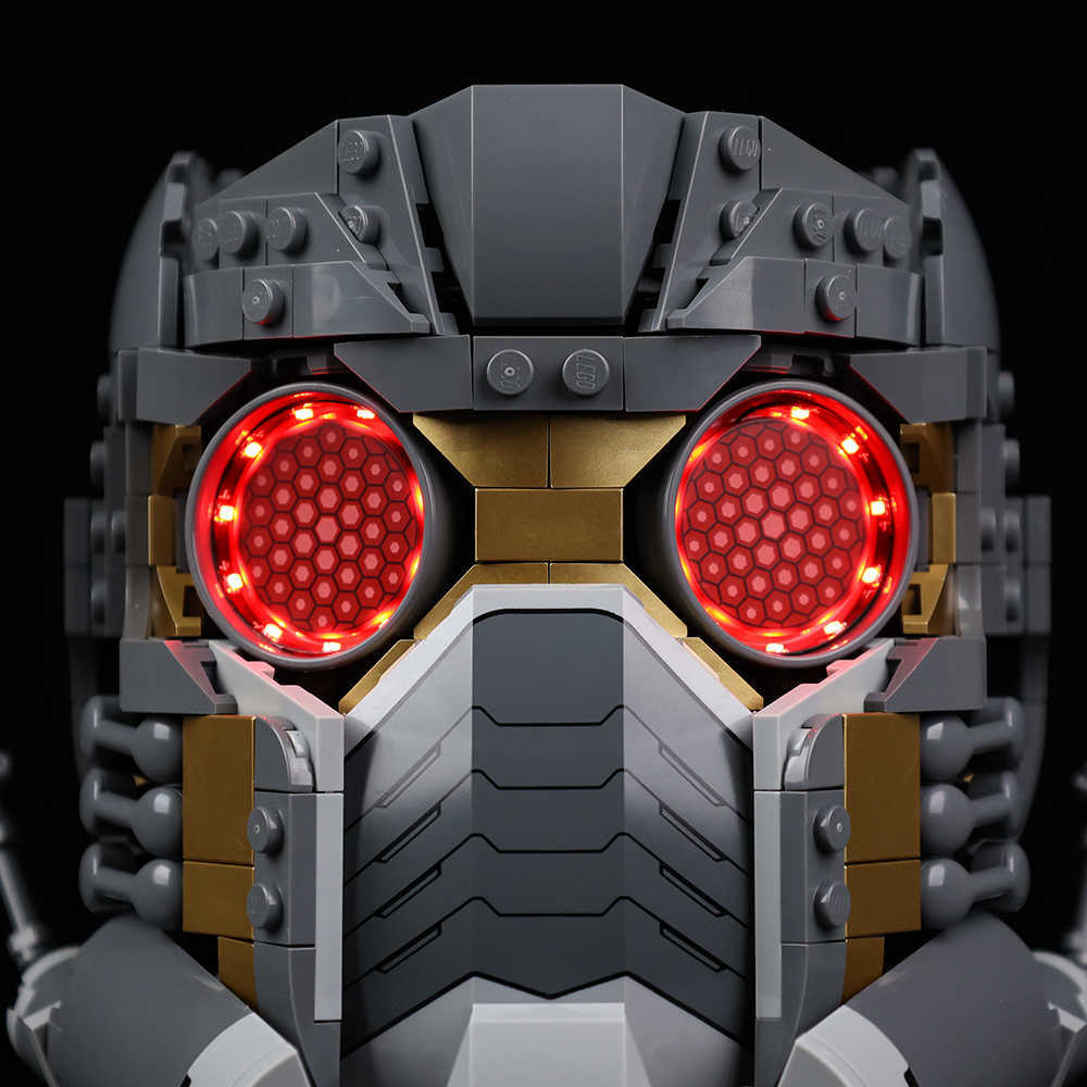 Blocks LED-verlichtingskit voor 76251 Star-Lord's Helmet Super Heros 2023 Brick Led niet inbegrepen bouwstenen