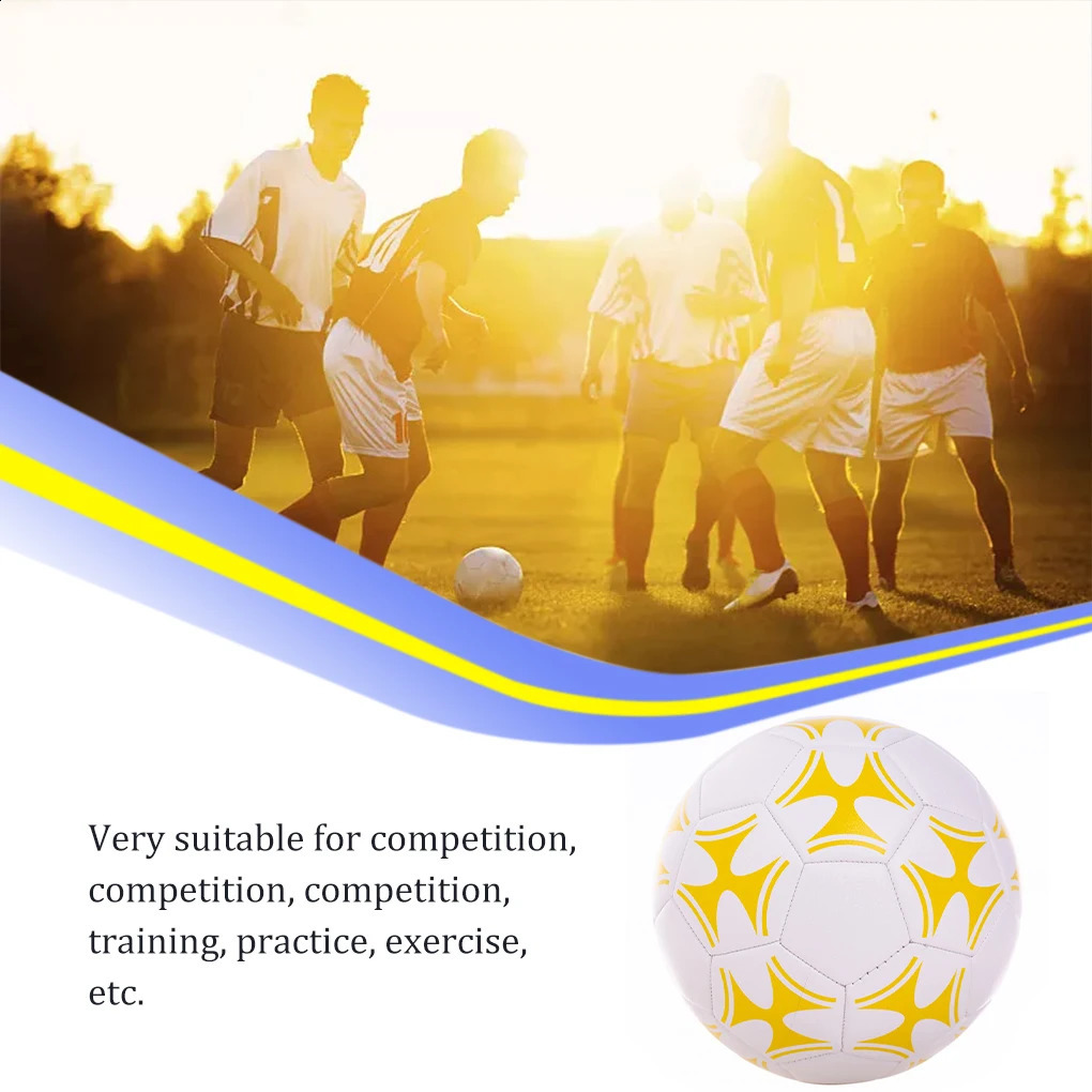 Other Sporting Goods Professional Soccer Ball Size 5 Yard Park Match Competition Football Outdoor Sports Game Accessories Children Adults 231116