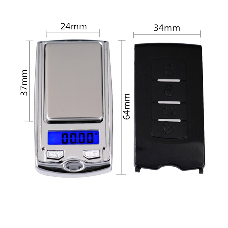 Bilancia da tasca digitale elettronica LCD in miniatura ultra-mini mini chiave auto da 100 g * 0,01 g bilancia da grammo in scala di peso spedizione gratuita