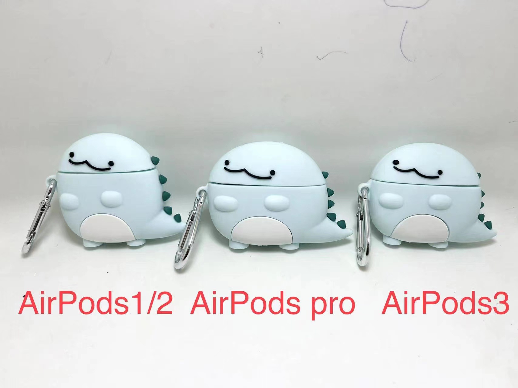 Adequado para apple airpods 2/3 dos desenhos animados bonito dinossauro fone de ouvido caso protetor airpods pro fone de ouvido caso