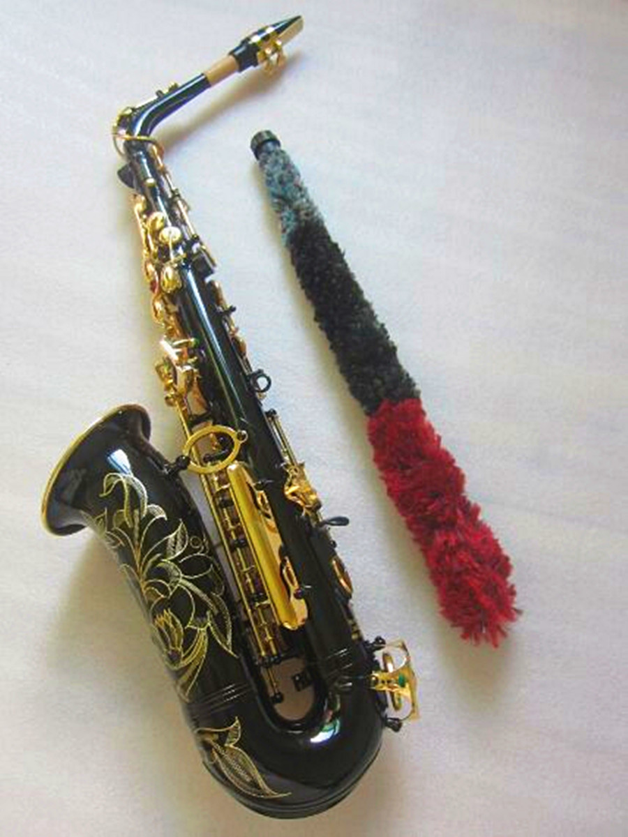 العلامة التجارية الجديدة عالية الجودة Alto Sax Japan YAS-875EX Model Professional Saxophone E Flat Black Brass Musical Musical and Hard Box