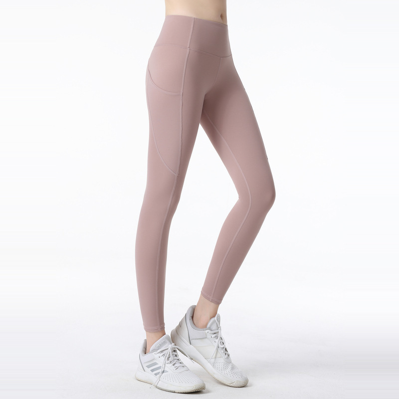 LL Kadın Yoga Hizala Tayt Itme Spor Yumuşak Yüksek Bel Dikişsiz Kalça Kaldırma Elastik Legging Rahat koşu pantolonları CK619