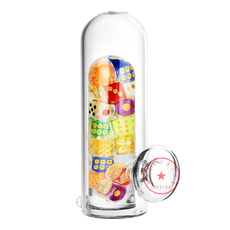 Ultimo colorato Più stile Pipa in vetro spesso Pyrex Filtro portatile Erba Cucchiaio da tabacco Ciotola Porta bong da fumo Innovativo tubo liquido congelabile DHL