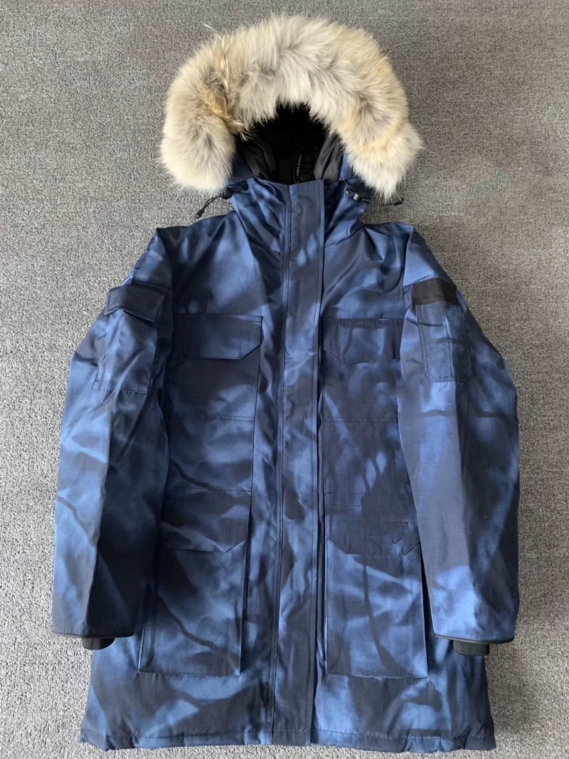 Vinterkvinnor ner jackor CG Expedition Parka Real Raccoon Hooded päls krage kappa ner mäns tjocka varma parkor svart utlopp utomhus sport armé grönt