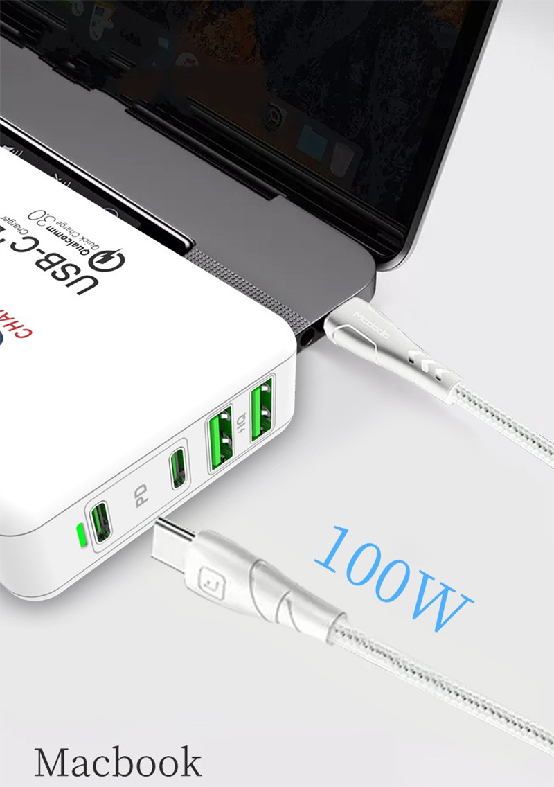 100W 4ポートファーストクイック充電EU US US UK AC HOME TRAVEL PD USB-C WALL CHARGER POWERADAPTERS FOR iPhone