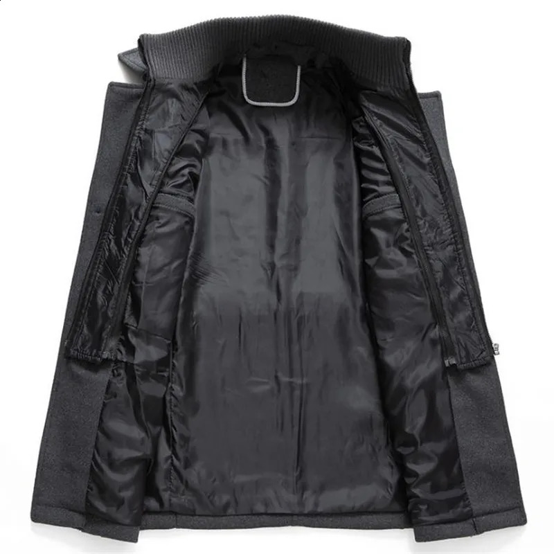 Vestes pour hommes hiver automne long coupe-vent manteau mode affaires décontracté épais coupe ajustée veste streetwear mâle pardessus 4XL 231116