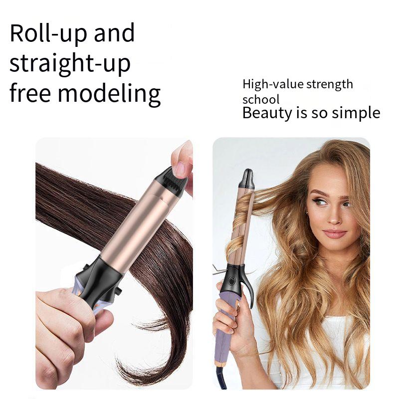 Hair Curlers Straighteners Automatic Curling Iron 2 In 1 Household Salon Anti-perm Straight Curling Iron