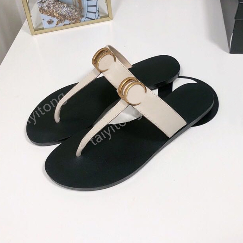 Women slippers flip flops stylish slipper fashion classics sandal slipper flat shoes with box