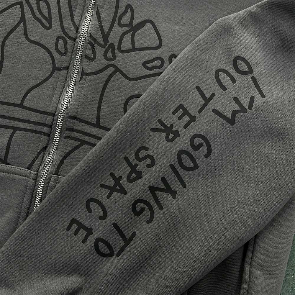 Erkek Hoodies Sweatshirt Kırık Gezegen Trailtsits Planet Zip Up Hoodie En İyi Köpük Baskılı Jogging Pants Boyutları XS-XL J231116