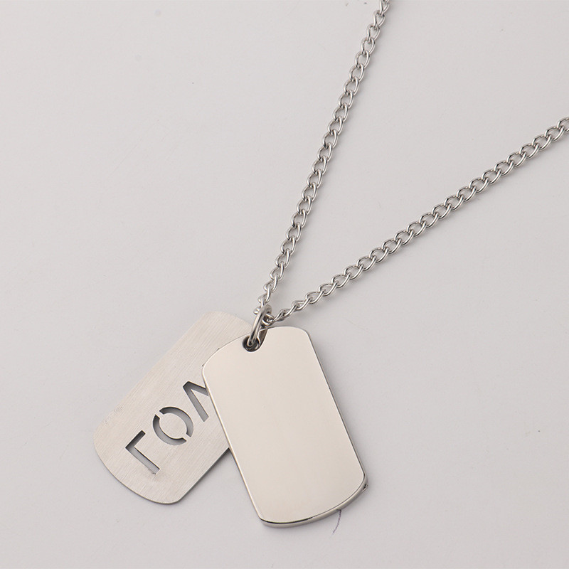 Mode DIY Sublimation Blank Accessoire Designer Collier Femme Percé Lettres D'AMOUR Bijoux Argent Plaqué Pendentif Amoureux Hommes Colliers Famille Freind Cadeau