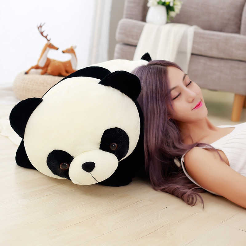 Animali di peluche ripieni Cute Baby Big Giant Panda Bear Peluche Peluche Bambola Animali Giocattolo Cuscino Cartoon Kawaii Peluche Bambole Ragazze Amante Regali