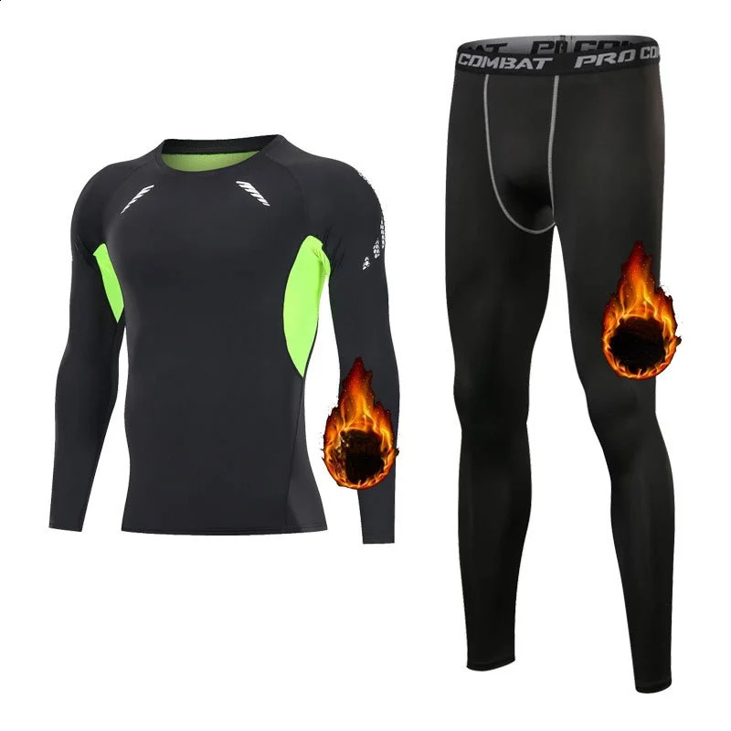 Overige sportartikelen Winter Heren Thermisch ondergoed Set Eerste laag Lange onderbroek Ski Motor Basketbal Sport Compressie Sneldrogend S3XL Warm pak 231116