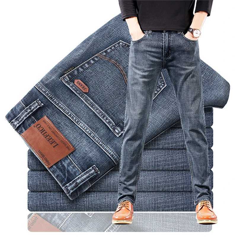 Jeans da uomo 2023 Nuovi Jeans da uomo classici Jean Pantaloni casual maschili a gamba dritta di alta qualità Plus Size 28-40 Pantaloni in denim di cotone Ropa Hombre J231116