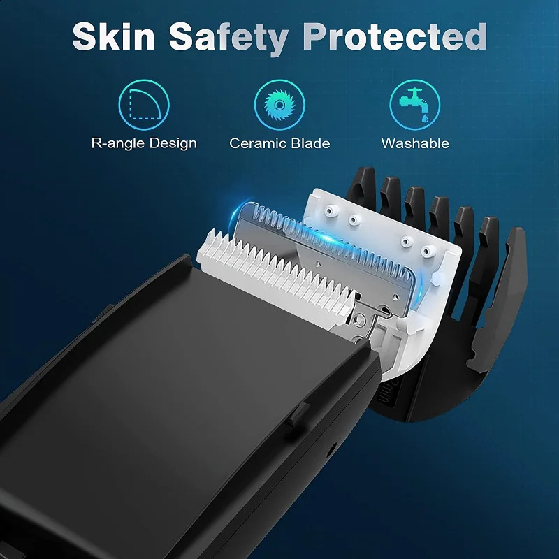 Hair Trimmer Body Hair Trimmer for Men Electric Groin Hair Trimmer with Vacuum Hair Suction IPX7 Waterproof Body Groomer Ball Back Shavers 231116