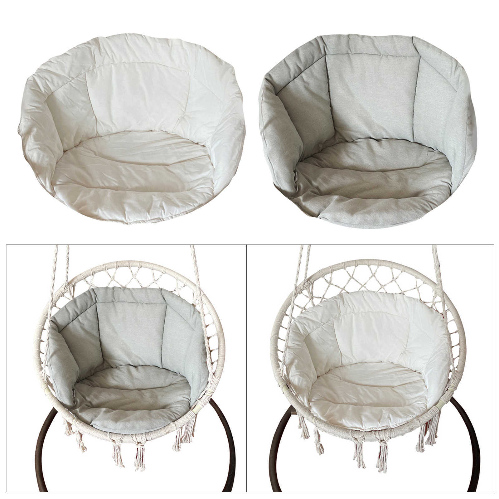 Swing Chair Seat Cushion Garden Hammock Cradle Pads for Patio er Tear Drop Hanging Chair Indoor Outdoor Home Bedroom Cover