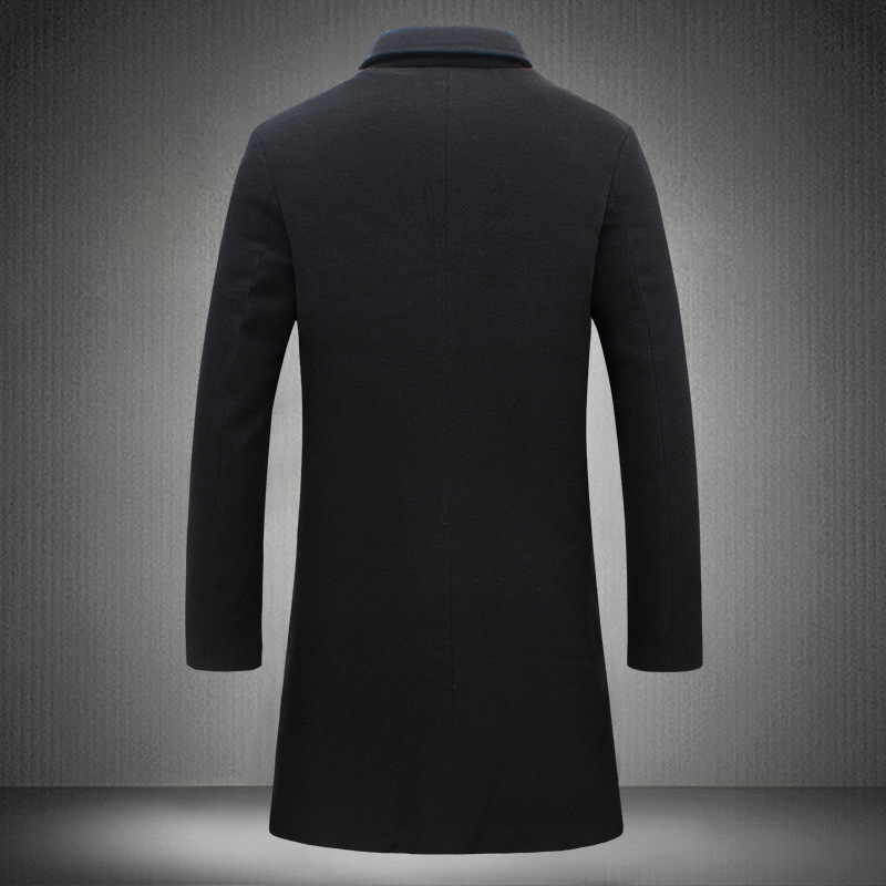 Automne et hiver hommes mode Boutique laine manteaux de laine/marque haut de gamme mâle mince laine coupe-vent veste taille S-5XL