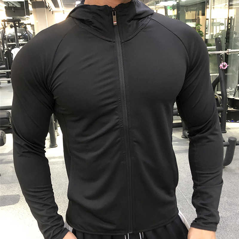 Men's Jackets Kamb Men's Jackets For Men Zip Up Hoodie Long Sleeve Shirt Gym Fitness Sports Jogging Training Running Jacket Male