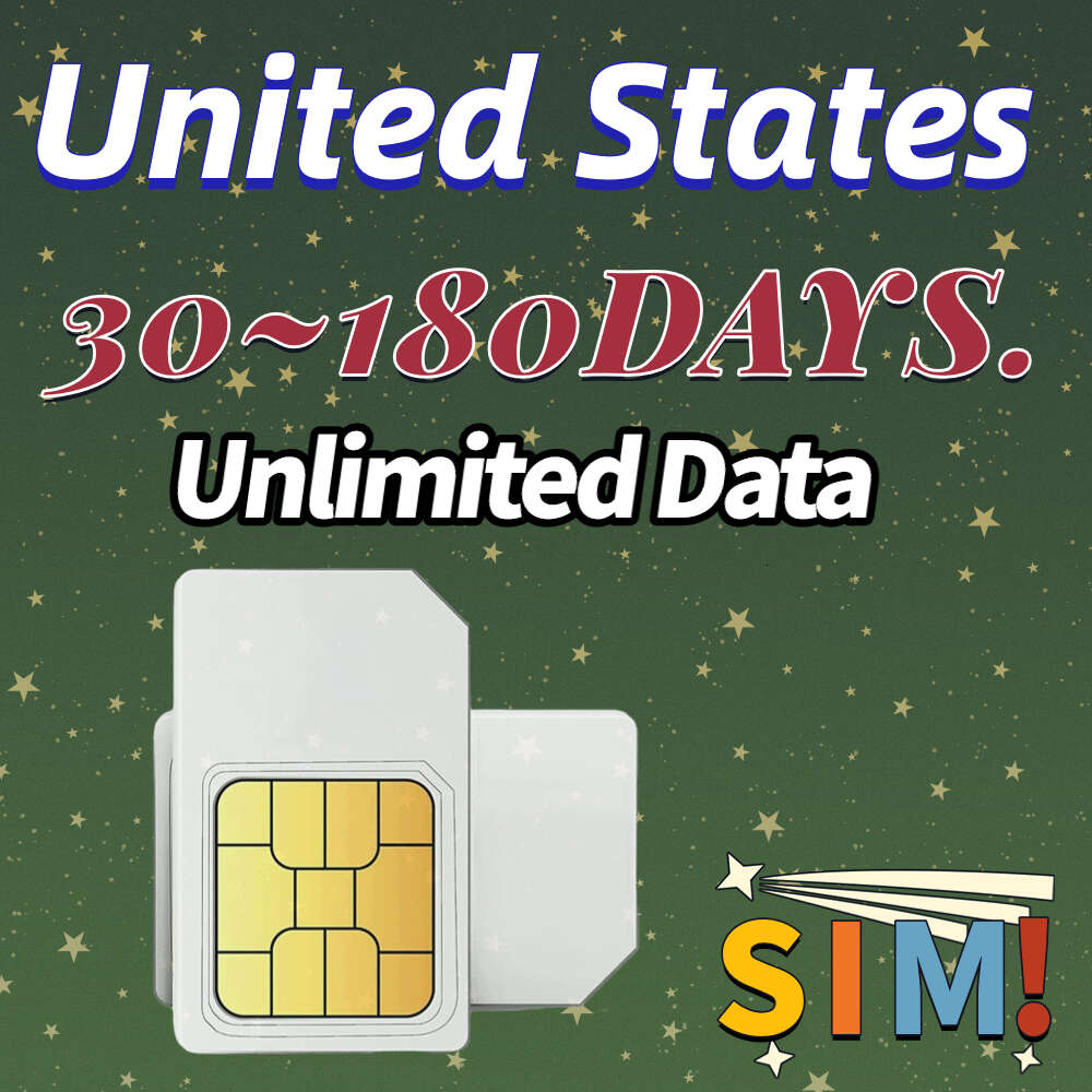 30–180 Tage, 180 MB-30 G, Mobiltelefon, 3-in-1-SIM-Karte, 4 G WLAN, unbegrenzte Internetdaten für die Vereinigten Staaten