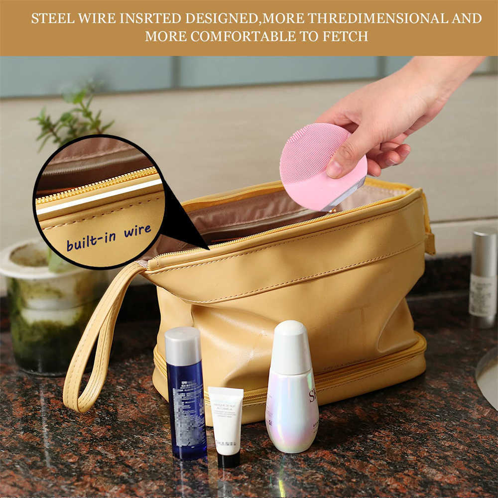 Cosmetic Bags Large Capacity Travel Multifunction Pink for Women Toiletries Organizer Girl Storage Make Up Case Tool 230417