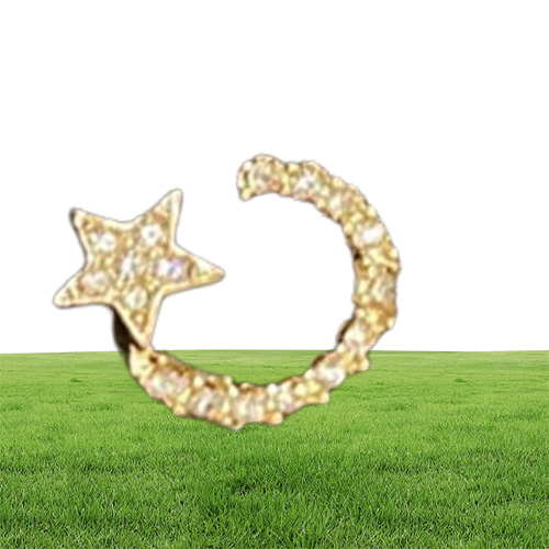 2022 Brinco de charme de qualidade de luxo com design em forma de estrela e diamante brilhante em banhado a ouro 18k PS7272A8390790