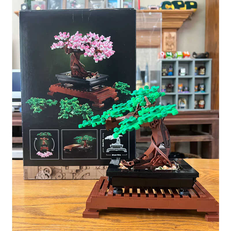 Blocos BONSAI TREET FIT 10281 FLOR BOUQUET DE FLORES PERPATÍVEIS 3D BLOCO DE EDIFÍCIO Conjunto de tijolos Modelo de decoração doméstica Planta em votos de brinquedo Presente infantil