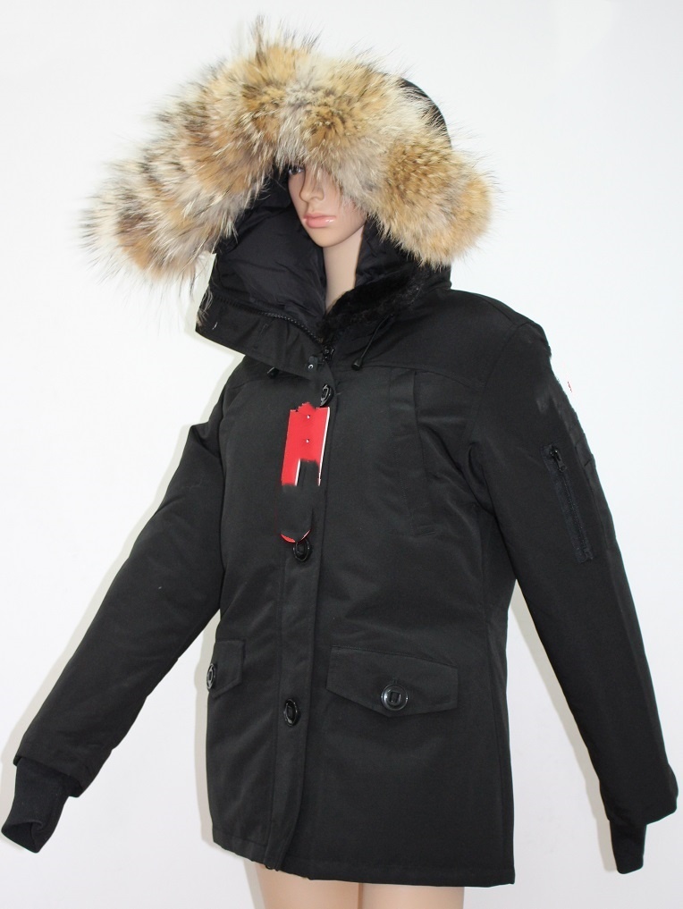 Piumini invernali da donna CG MonteBello Parka Real Raccoon Collo in pelliccia con cappuccio Cappotto Downs Parka caldo spesso da uomo Nero Outlet Sport all'aria aperta verde militare