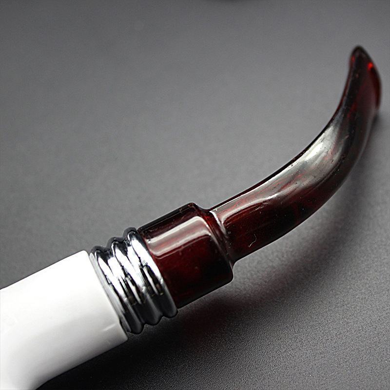 Smoking Pipe Straight through sepiolite imitation bakelite pipe