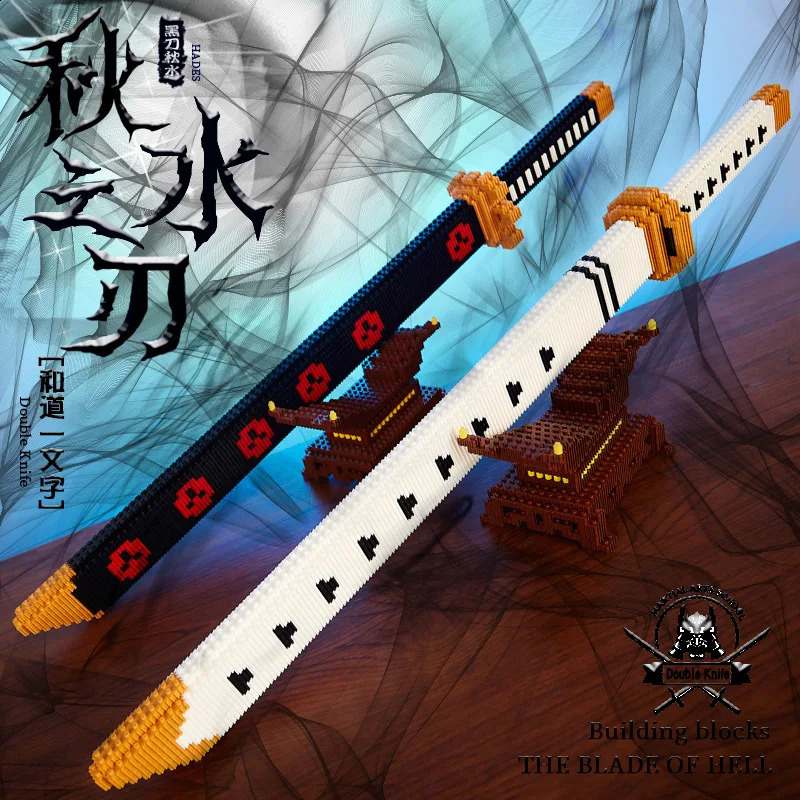 Andere Spielzeuge Animes Dämon Yamato Schwerter Nichirin Messer Klinge Waffen Equipage Zubehör Spiel Modell Spielzeug Kinder Kits Ziegel Baustein 231116